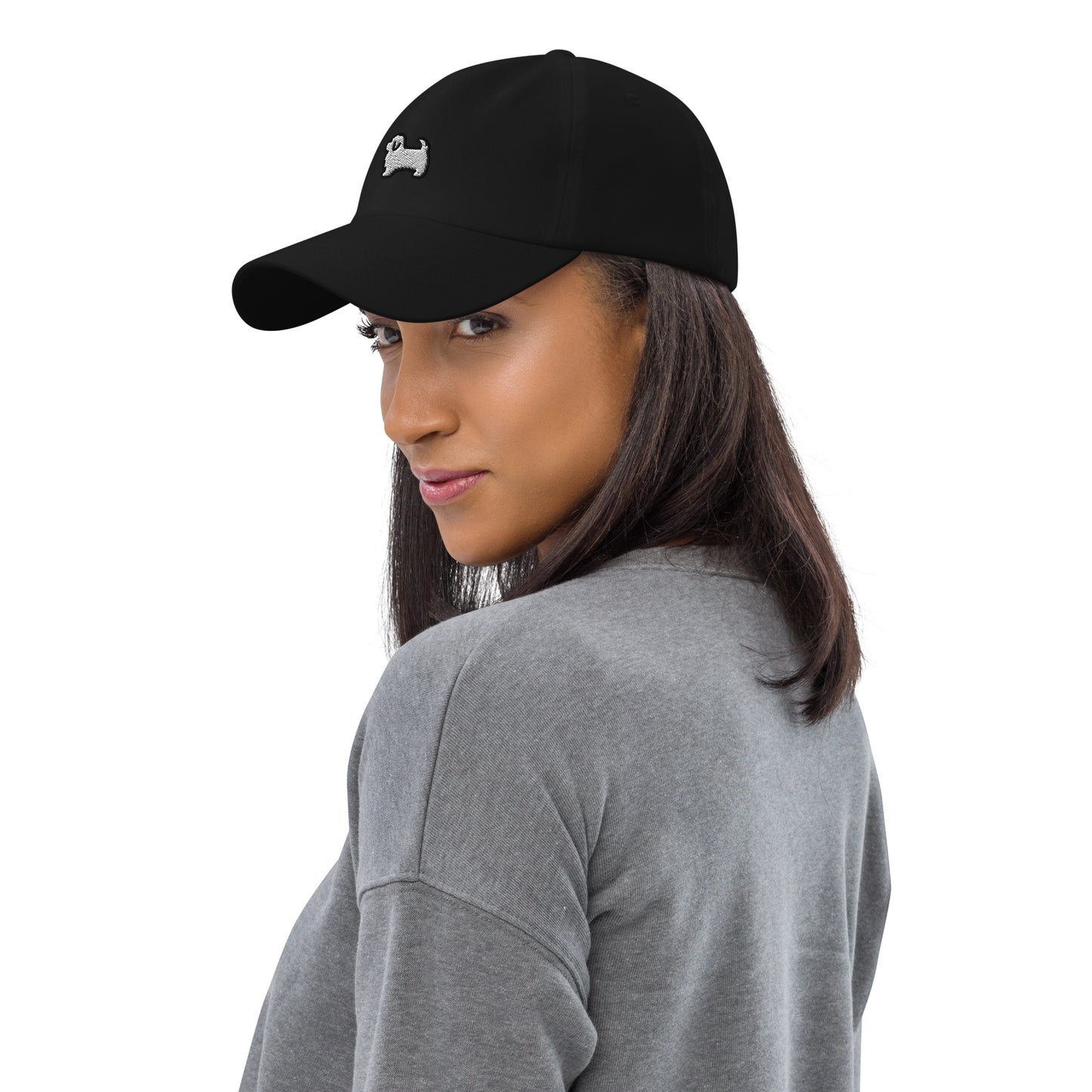 Maltese Dog Embroidered Baseball Cap