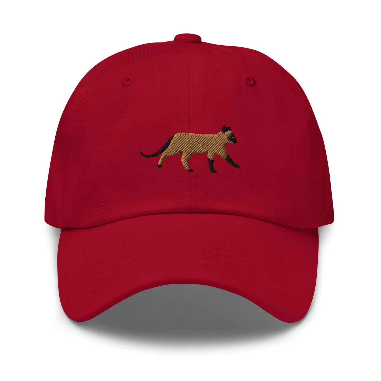Siamese Cat Embroidered Baseball Cap