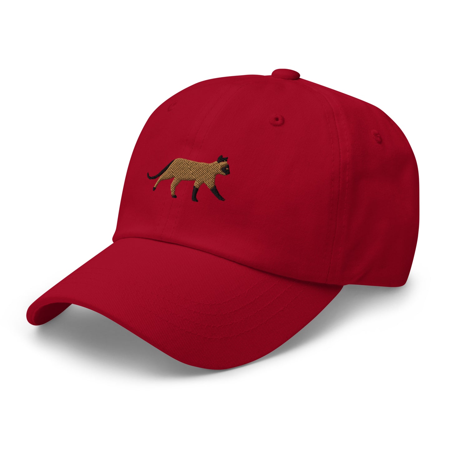 Siamese Cat Embroidered Baseball Cap