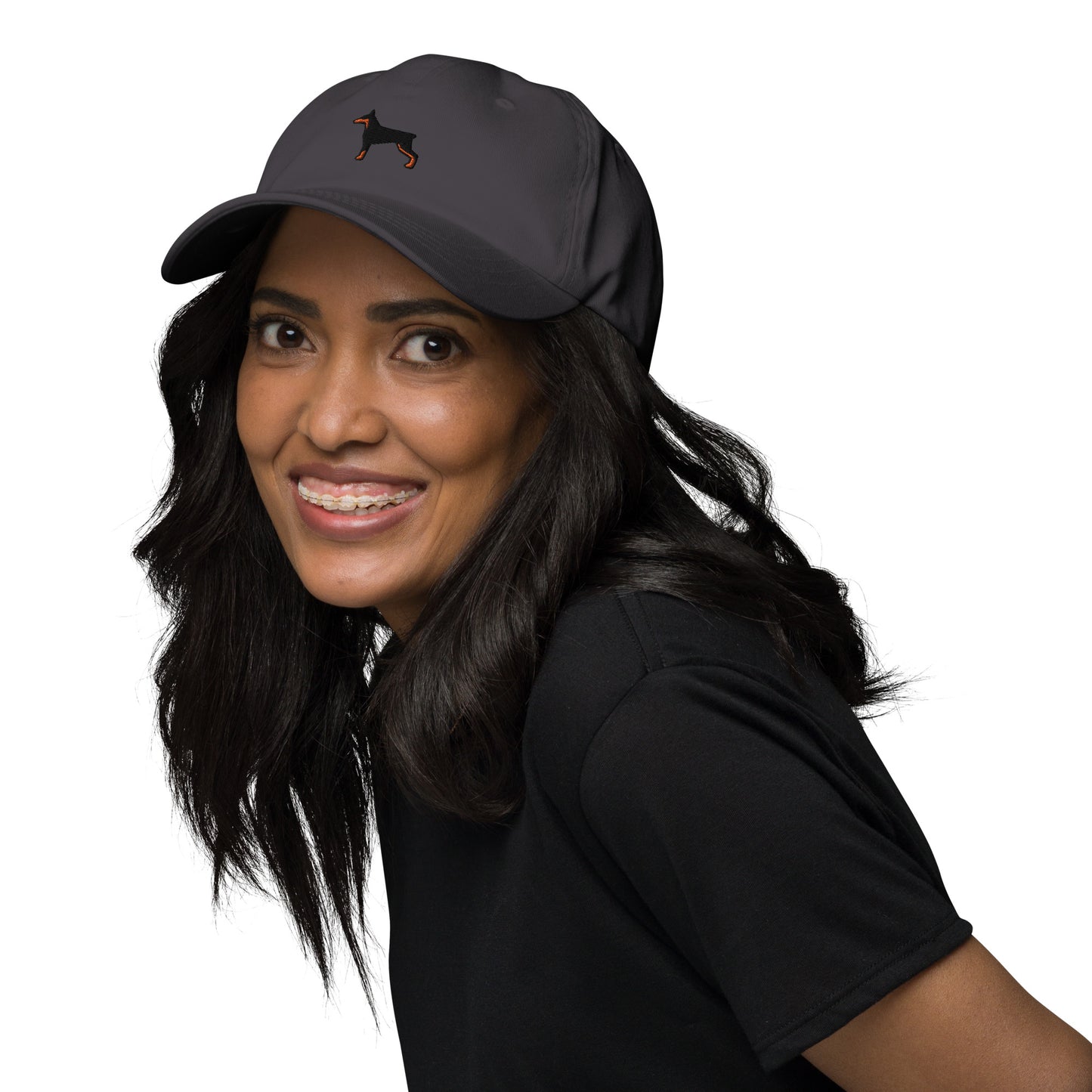 Doberman Dog Embroidered Baseball Cap