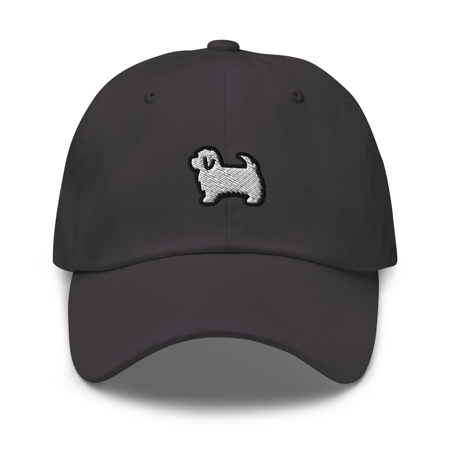 Maltese Dog Embroidered Baseball Cap