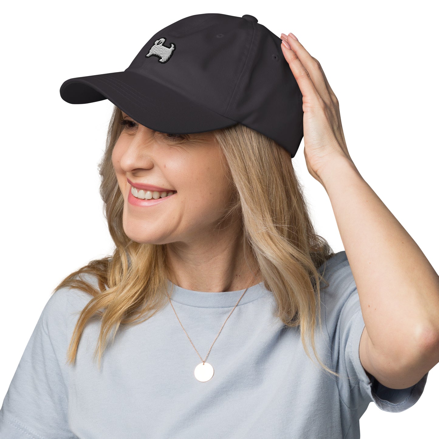 Maltese Dog Embroidered Baseball Cap