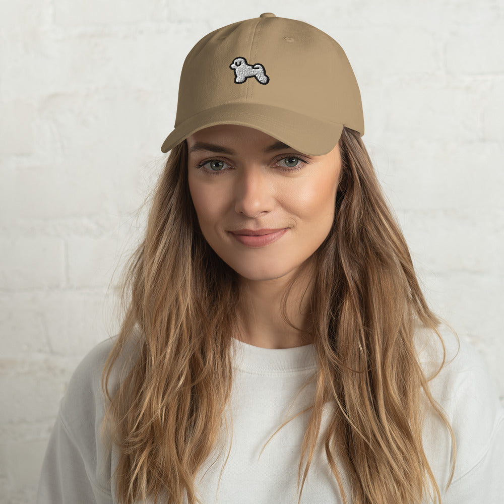 Bichon Frise Dog Embroidered Baseball Cap