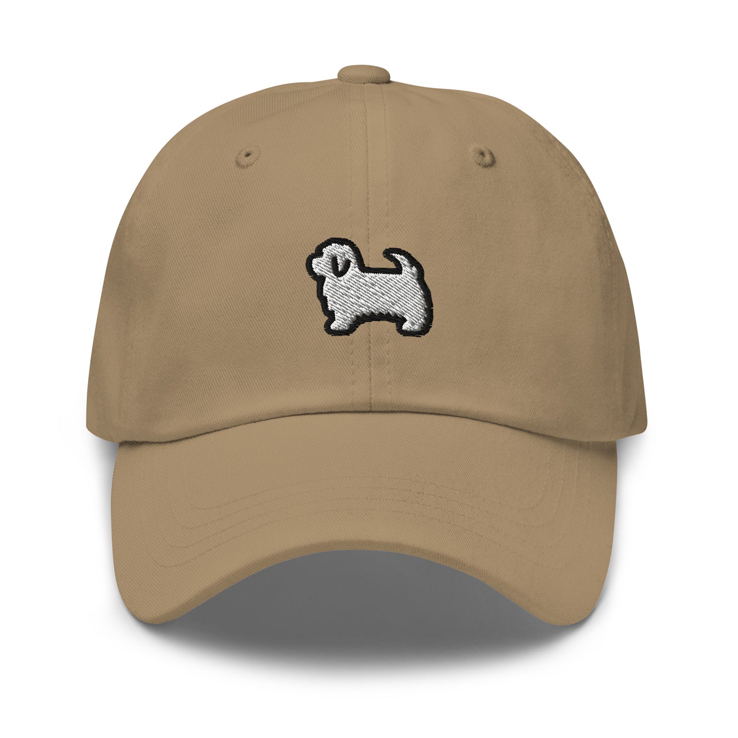 Maltese Dog Embroidered Baseball Cap