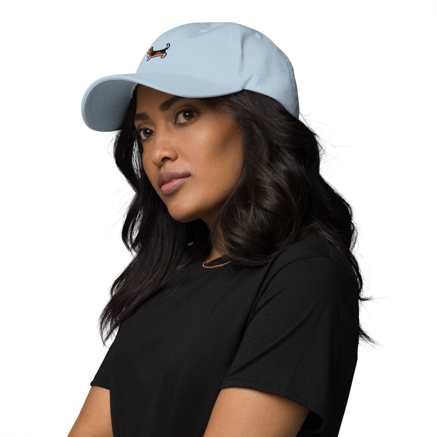 Basset Hound Dog Embroidered Baseball Cap