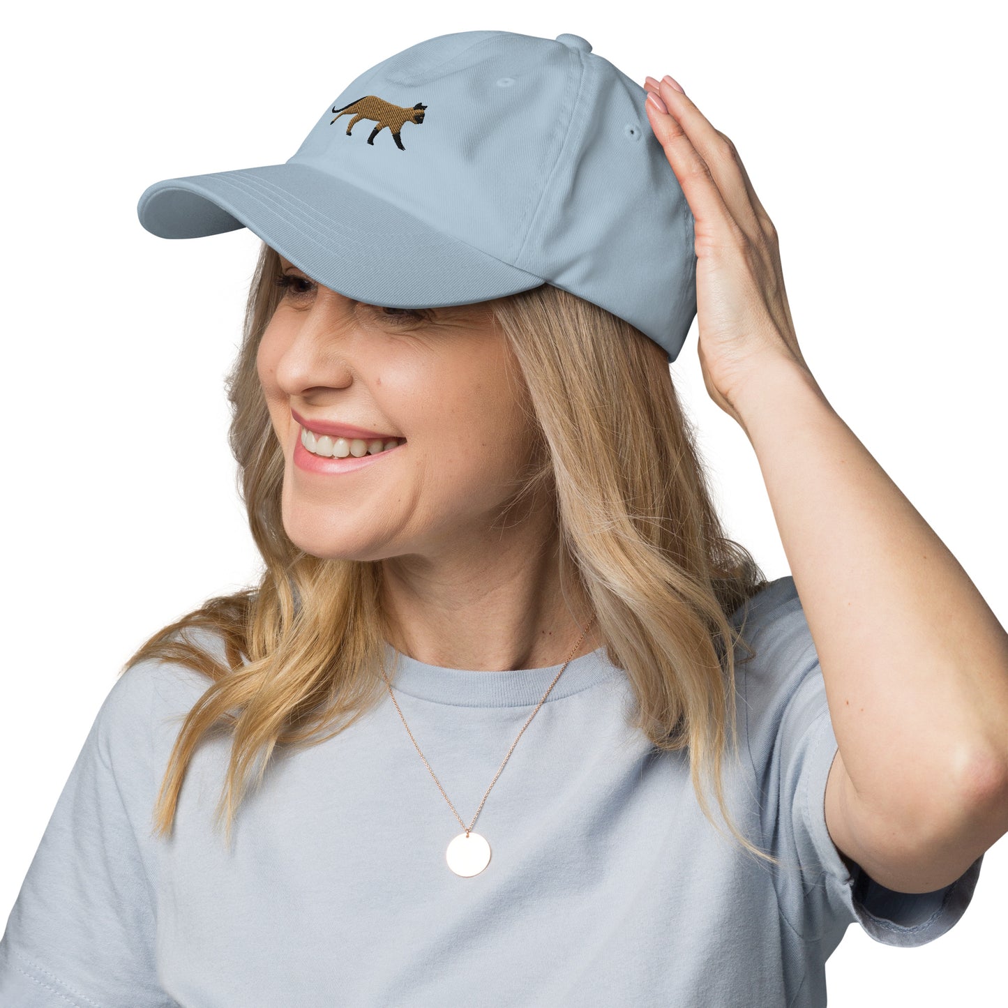 Siamese Cat Embroidered Baseball Cap