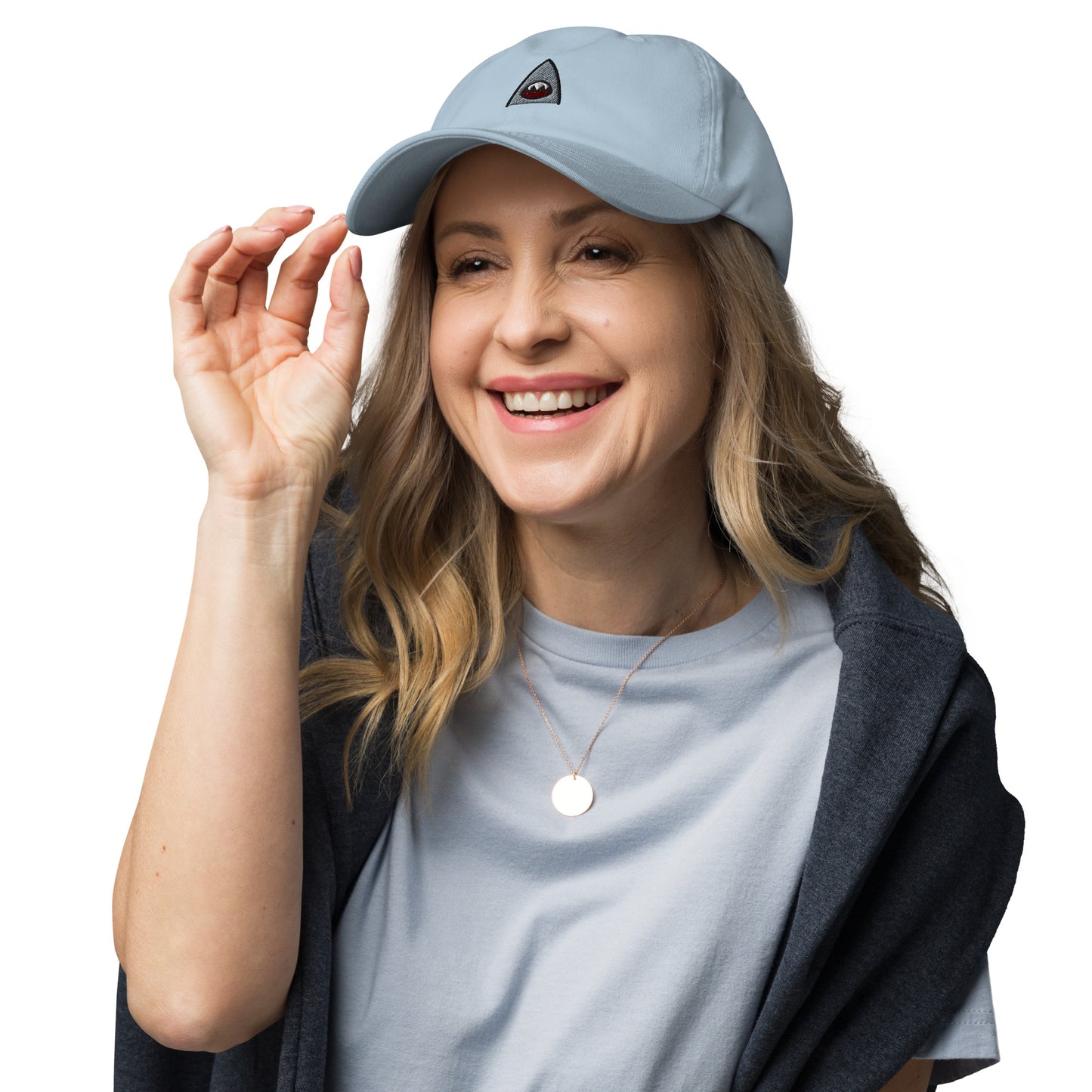 Shark Jaw Embroidered Baseball Cap