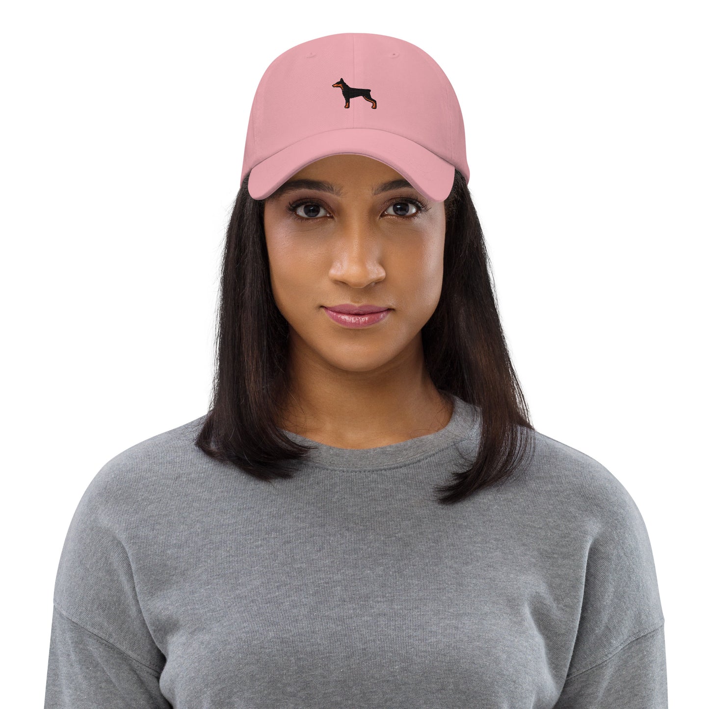Doberman Dog Embroidered Baseball Cap