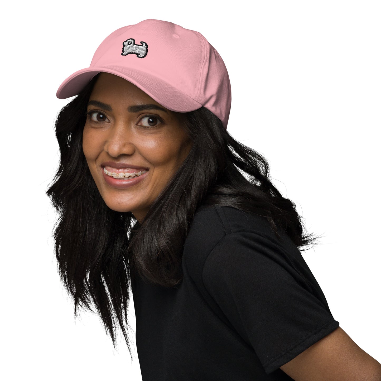 Maltese Dog Embroidered Baseball Cap