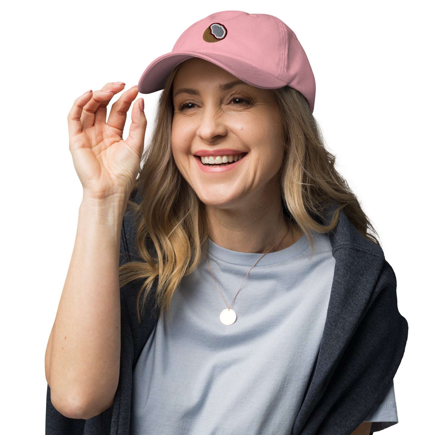 Coconut Embroidered Baseball Cap