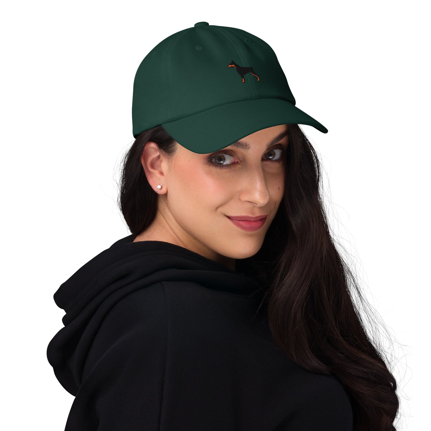 Doberman Dog Embroidered Baseball Cap