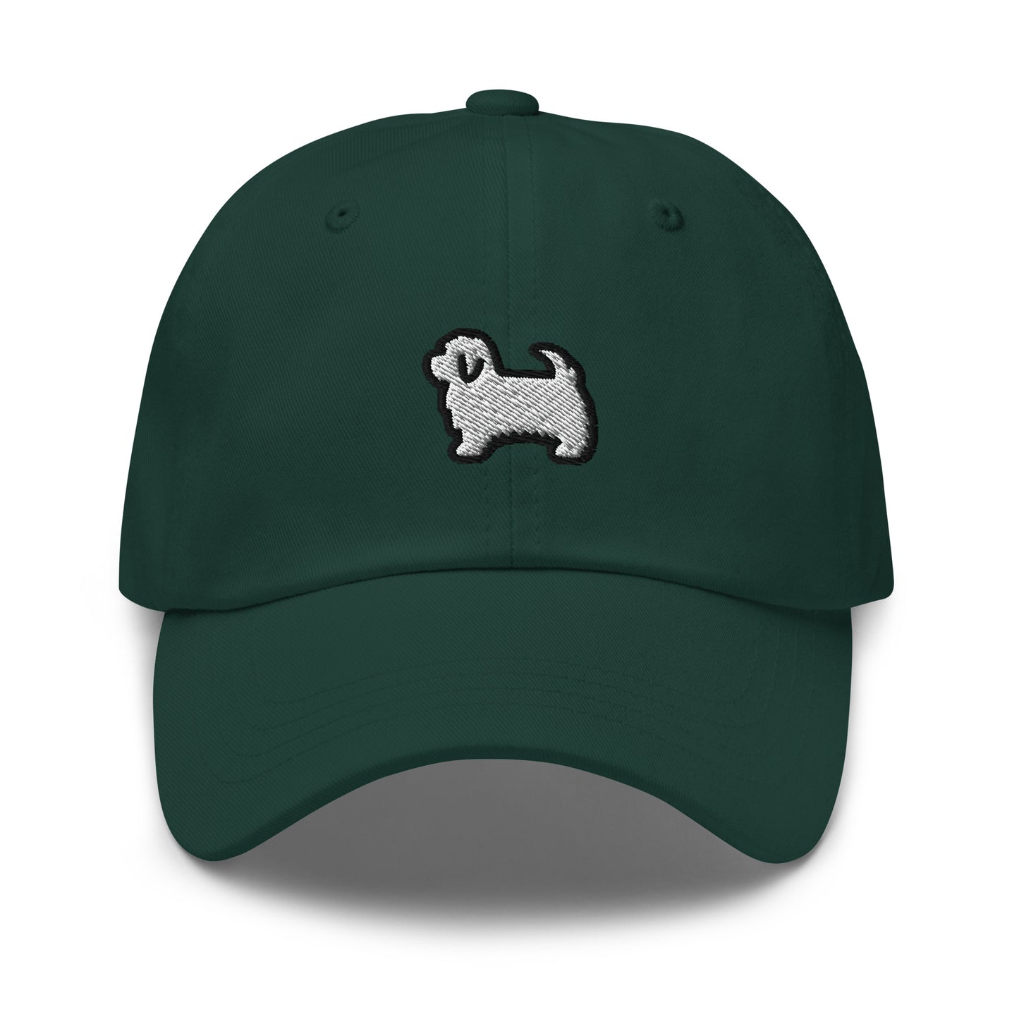 Maltese Dog Embroidered Baseball Cap