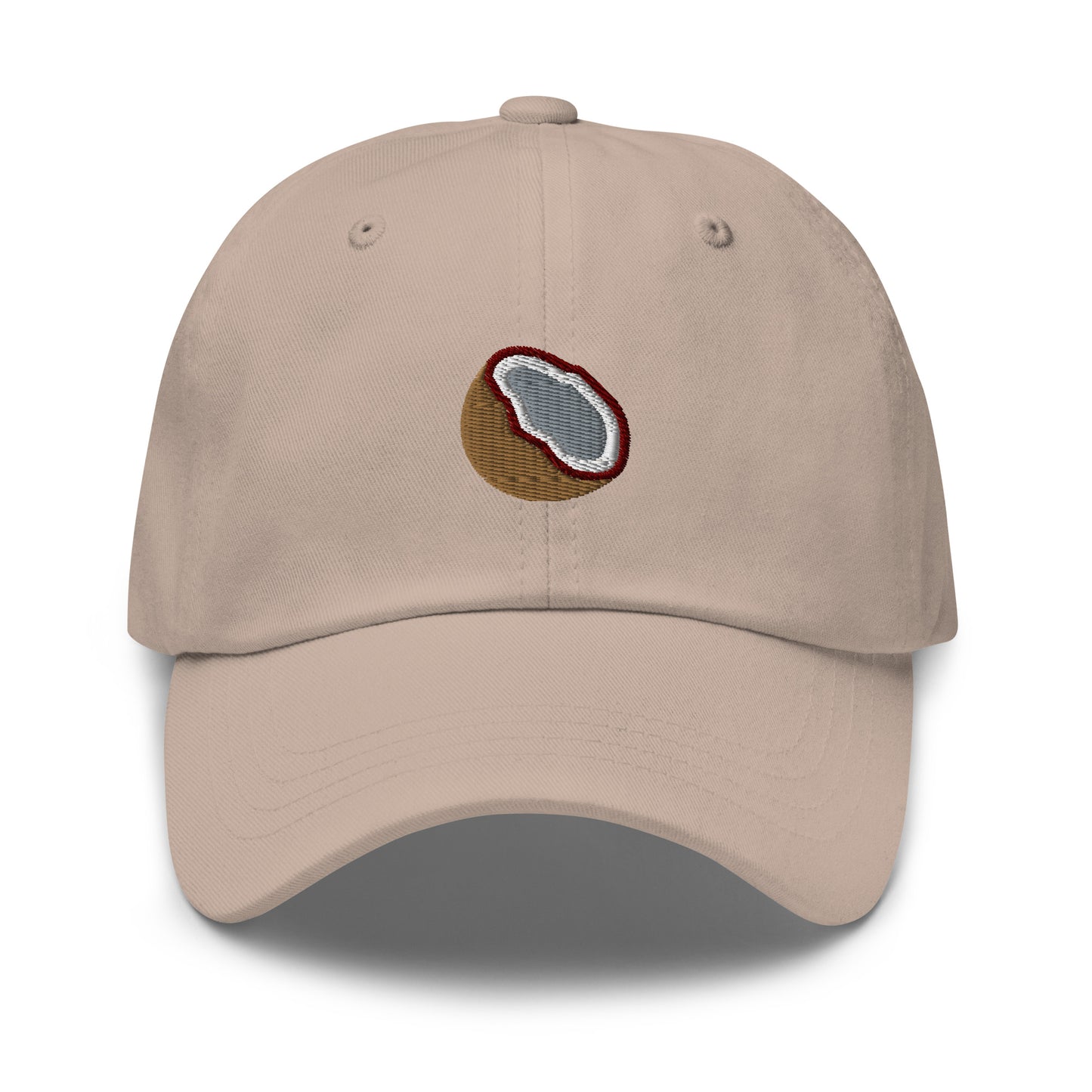 Coconut Embroidered Baseball Cap