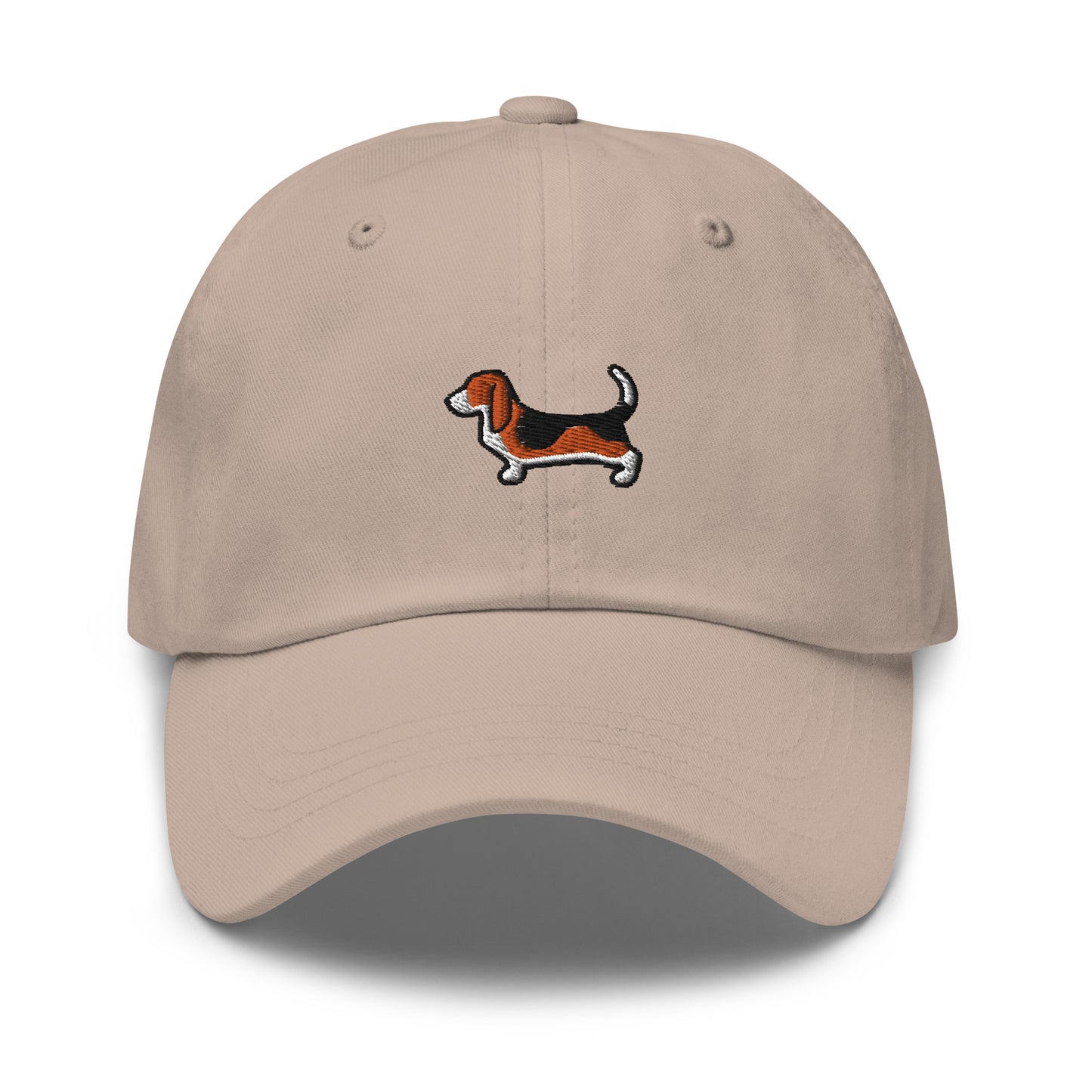Basset Hound Dog Embroidered Baseball Cap