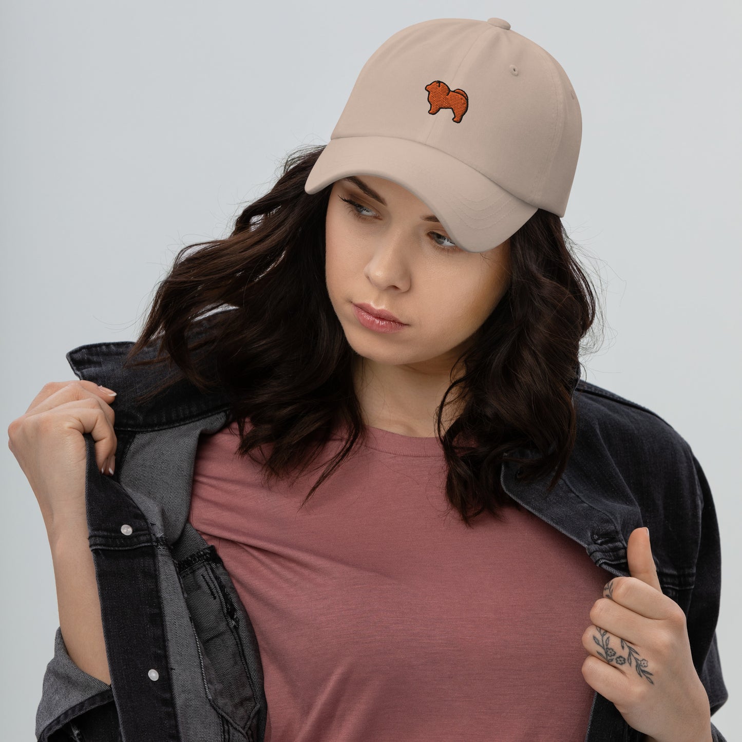 Chow Chow Dog Embroidered Baseball Cap