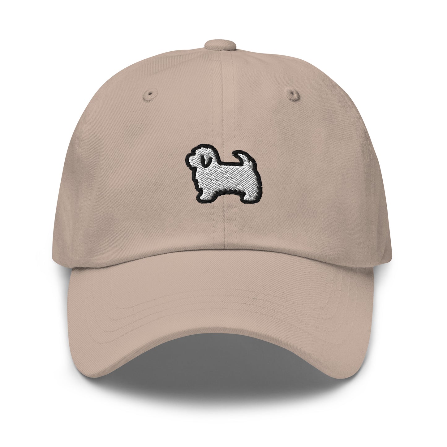 Maltese Dog Embroidered Baseball Cap
