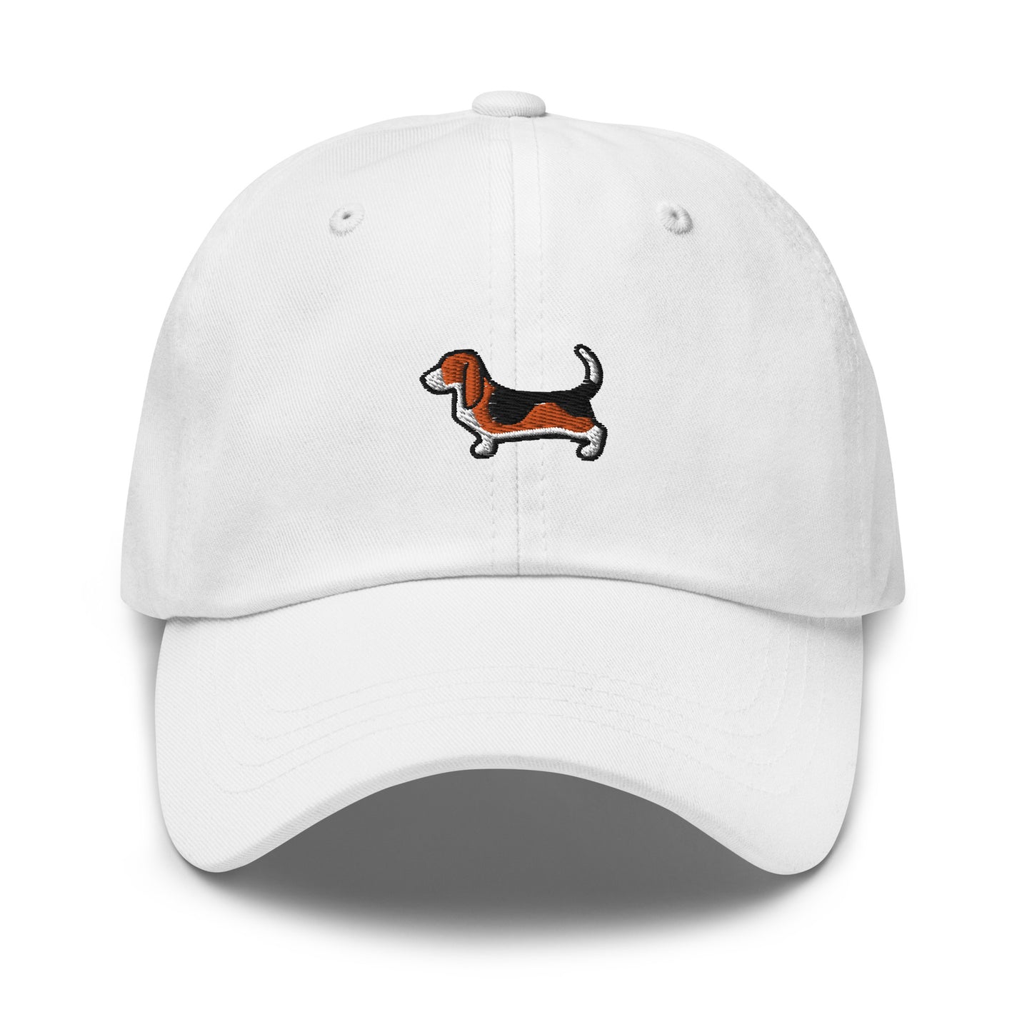 Basset Hound Dog Embroidered Baseball Cap