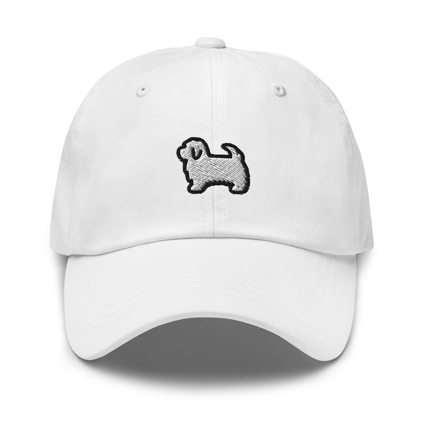 Maltese Dog Embroidered Baseball Cap