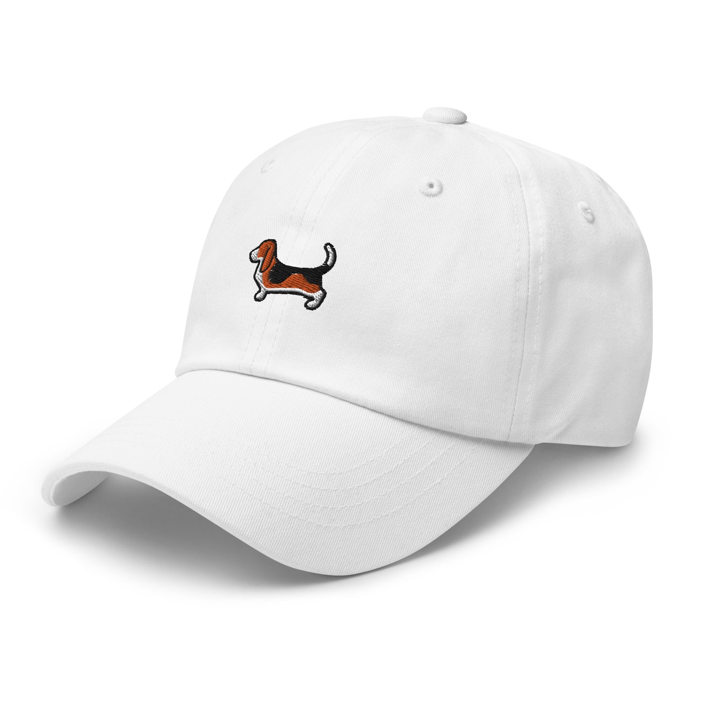 Basset Hound Dog Embroidered Baseball Cap
