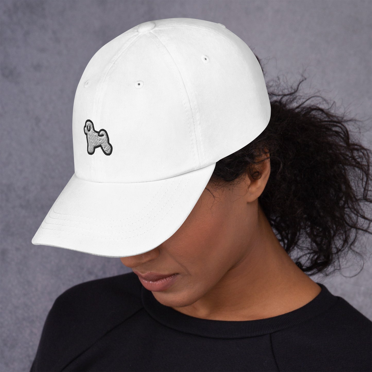 Bichon Frise Dog Embroidered Baseball Cap