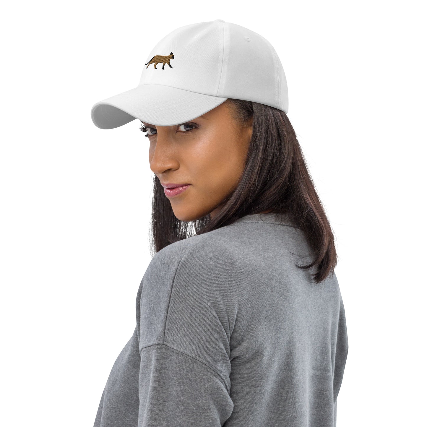 Siamese Cat Embroidered Baseball Cap