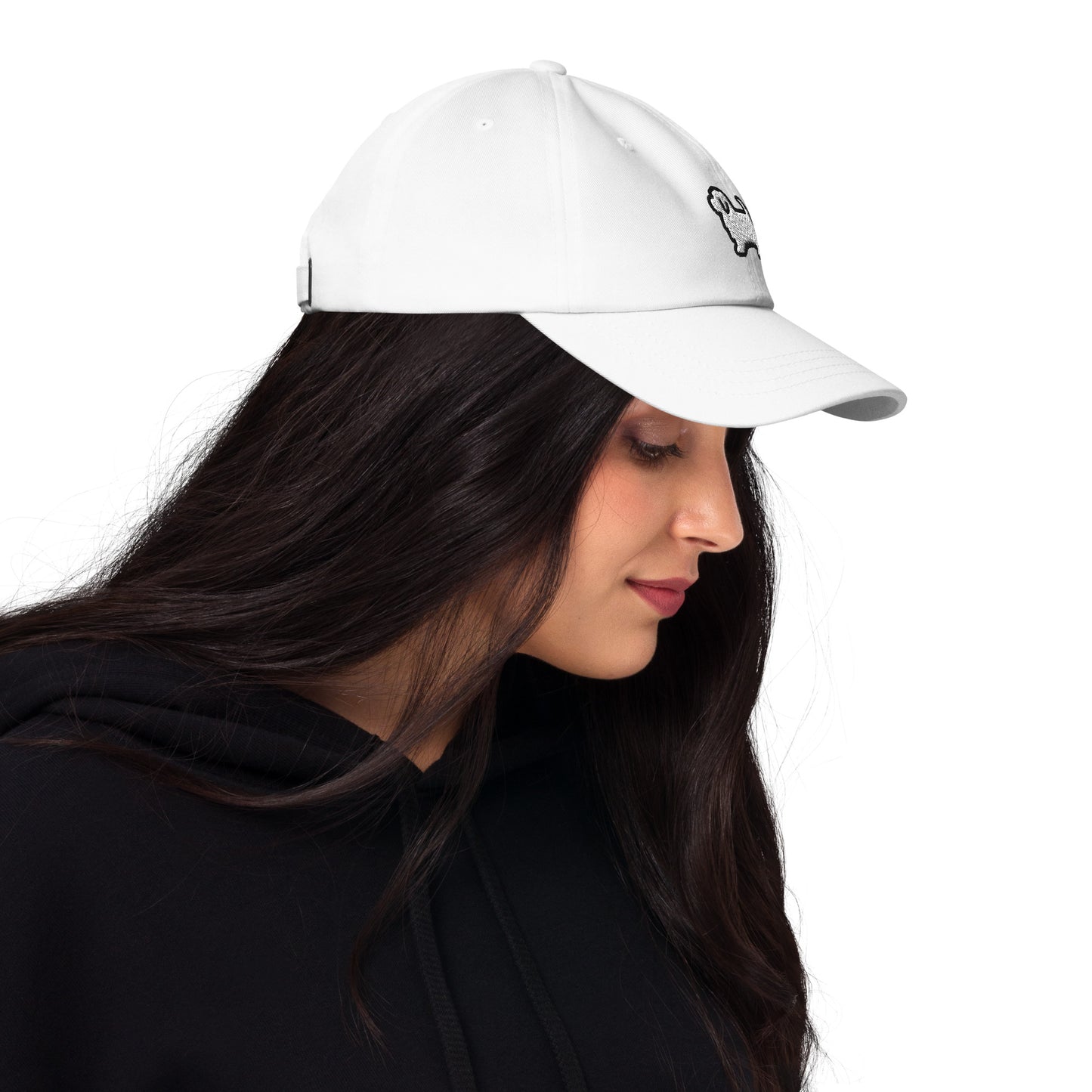 Maltese Dog Embroidered Baseball Cap